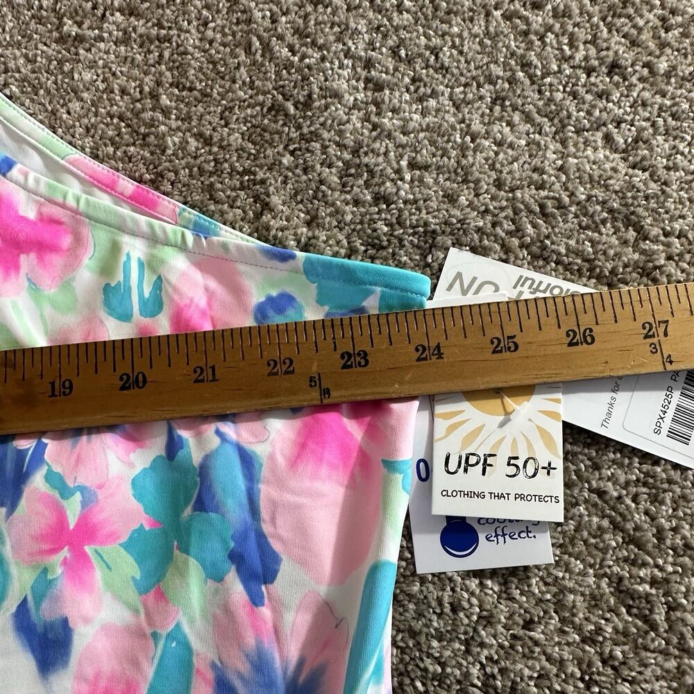 M Lulu B Colorful Floral Tank Dress UPF 50 Beach Resort Summer Dresses Sz 2X NEW - Picture 8 of 10